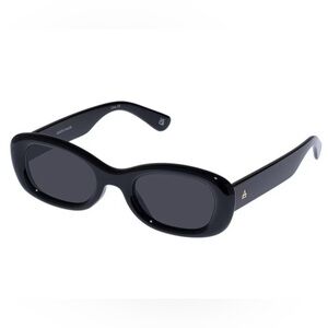 Aire Calisto Black Oval Sunglasses